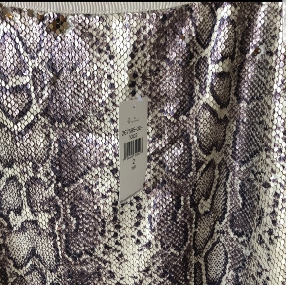 Banana republic python snake print sequins skirt - Picture 6 of 15